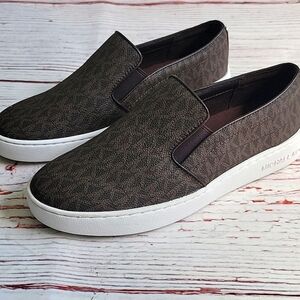 Michael Kors Keaton Slip On Women's Logo Shoes Size 7.5